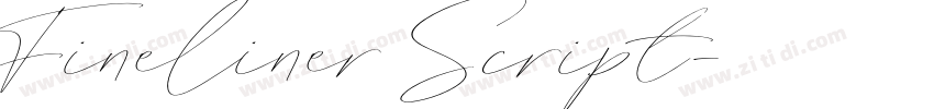 Fineliner Script字体转换